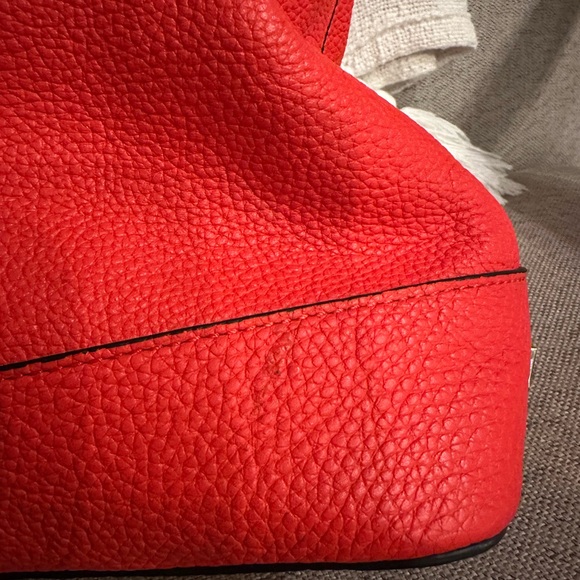 Milly Red Shoulder Bag with Tassel - Picture 10 of 11